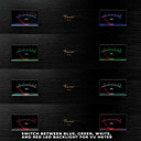 Stack of blue, green, white, and red led lights for UV meter on Vincent Audio SP-332 hybrid stereo amplifier