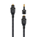 AudioQuest Carbon Toslink Fiber Optic Digital Cable + Mini Adaptor - 3.0 Meter
