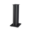 Side of black Pangea Audio DS400 speaker stand