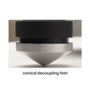 Conical decoupling feet of Pro-Ject 6perspeX SB Turntable