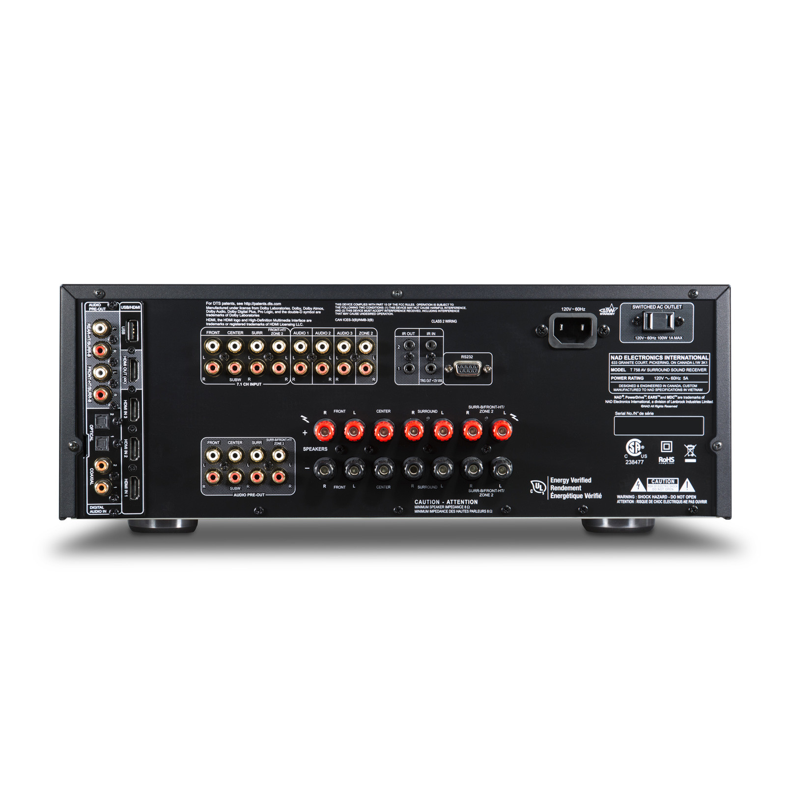 NAD T 758 V3i Receiver - Thumbnail 4