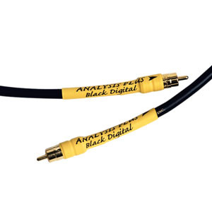 Analysis Plus Black Digital Cable - Black - 0.5 Meter - RCA to RCA