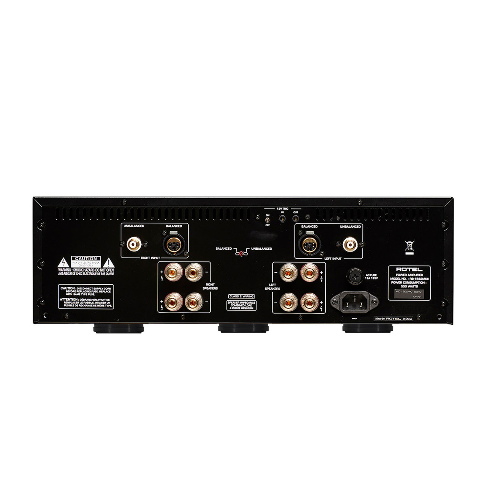 Rotel RB-1582 MkII Stereo Power Amplifier - Black