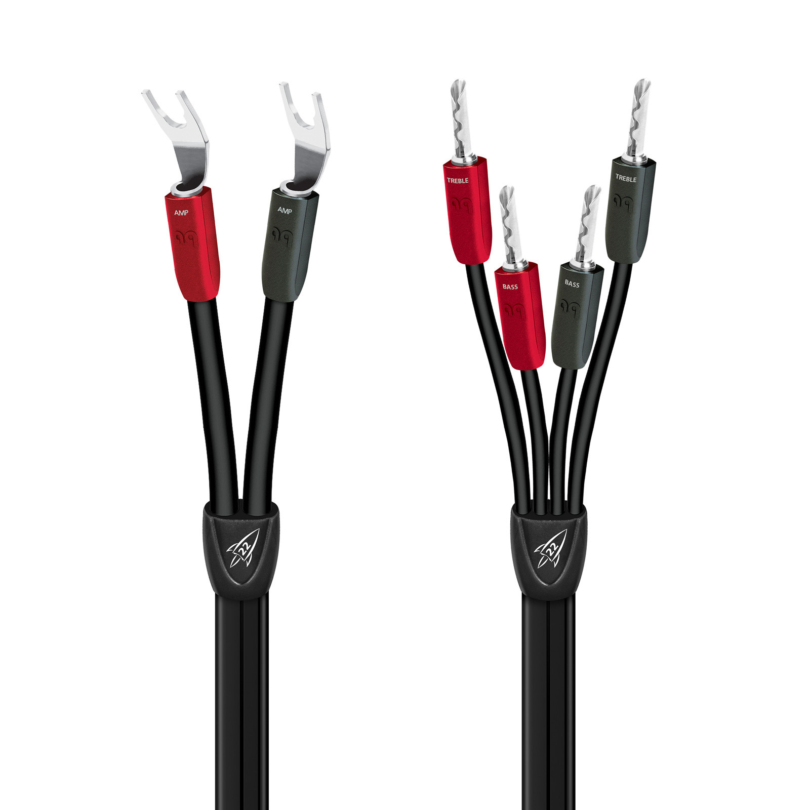 AudioQuest Rocket 22 Speaker Cable - 6 Foot - Bi-Wire