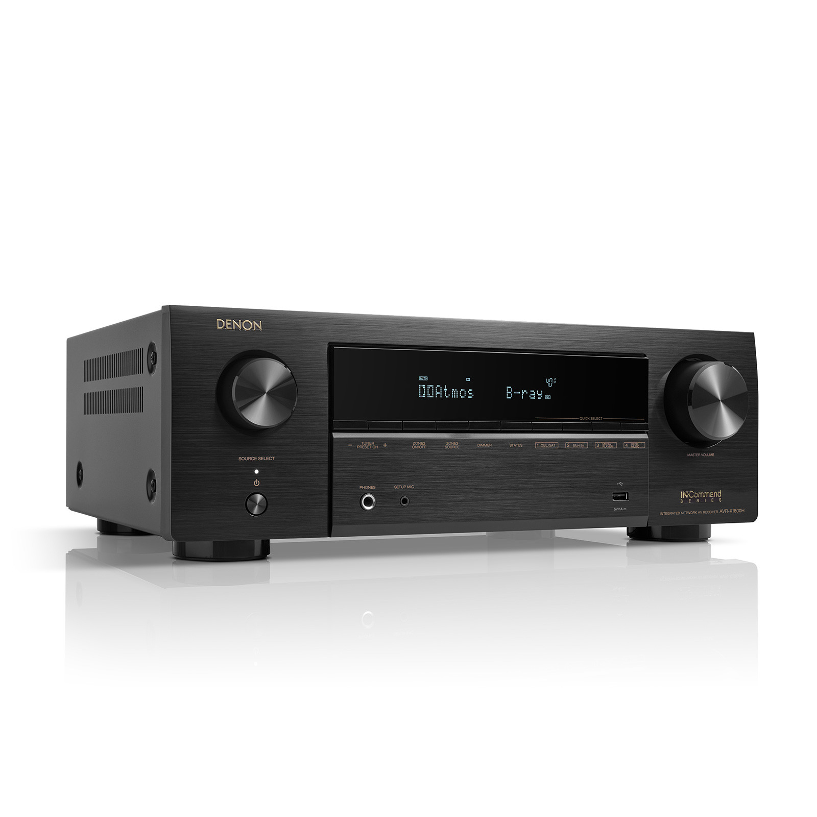 Denon AVR-X1800H 7.2 Channel 8K AV Receiver w/ HDMI - Audio