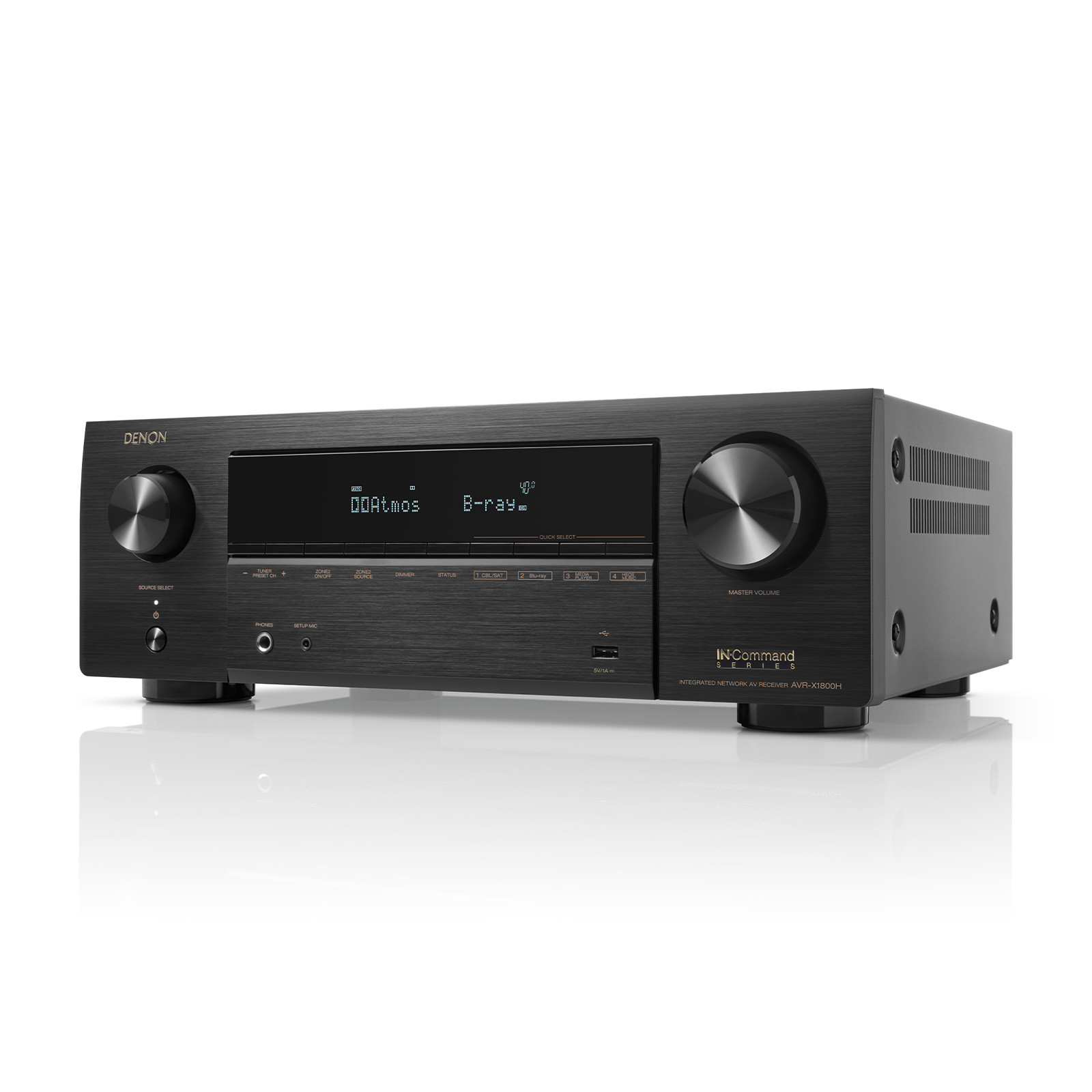 Denon AVR-X1800H 7.2 Channel 8K AV Receiver w/ HDMI - Audio