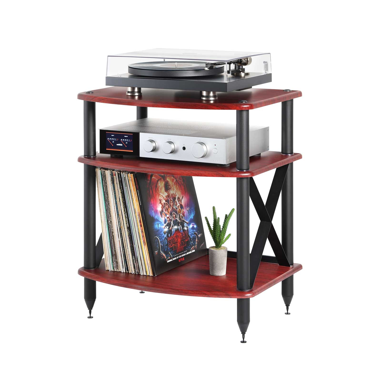 Pangea Audio Turntable Stand with Vinyl Record Storage - Thumbnail 2