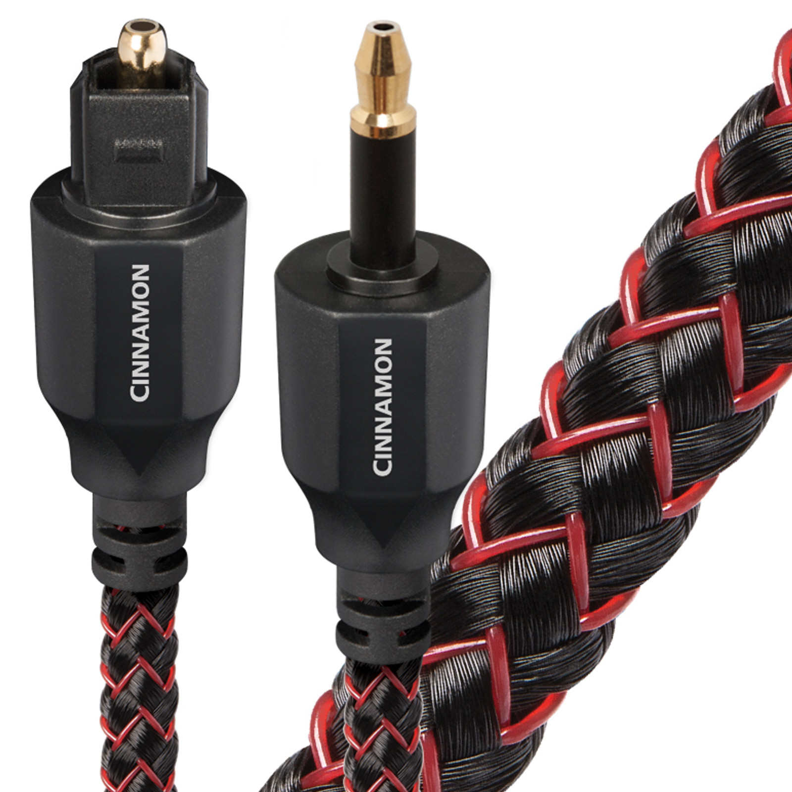 AudioQuest Cinnamon 3.5mm Mini to Full Size Fiber Optic Digital 