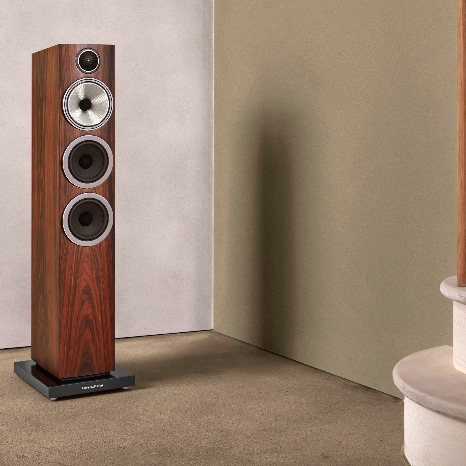 Bowers & Wilkins 704 S3 Floor Standing Speaker - Mocha, Each