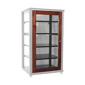 Salamander Synergy S40 Door - Walnut Trim with Perforated Steel Panel
