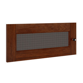 Salamander Synergy S10 Door - Walnut Trim with Perforated Steel Panel