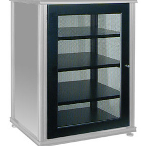 Salamander Synergy S30 Door - Black Trim with Perforated Steel Panel