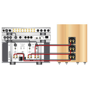 Bryston 21B³ Three-Channel Power Amplifier - Black - 19 Inch Faceplate