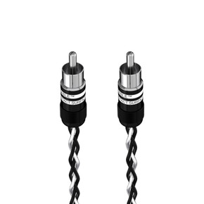 Kimber Kable Silver Streak Interconnect Cable - 0.5 Meter - Pair - Ultraplate Black RCA to RCA