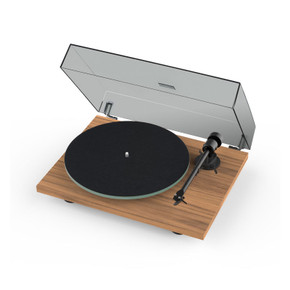 Pro-Ject T1 BT Turntable with Phono - Bluetooth - Satin Walnut - Ortofon OM5e