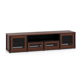 Salamander Quad 245 Cabinet With Open Center - Walnut/Black