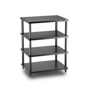 Solidsteel S2-4 Four-Shelf Audio Rack - Black