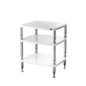 Solidsteel Hyperspike HF-3 Three-Shelf Audio Rack - Gloss White