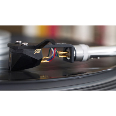 Ortofon 2M Black Phono Cartridge Mounted on SH-4 Black Headshell