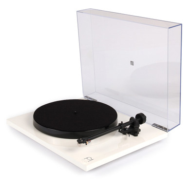 Rega Planar 1 Plus Turntable - MM Phono Stage - White - Carbon Cartridge