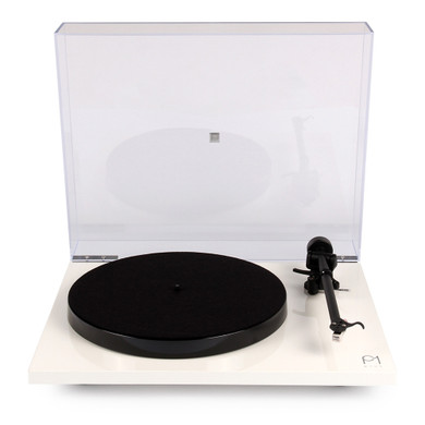 Rega Planar 1 Plus Turntable - MM Phono Stage - White - Carbon Cartridge