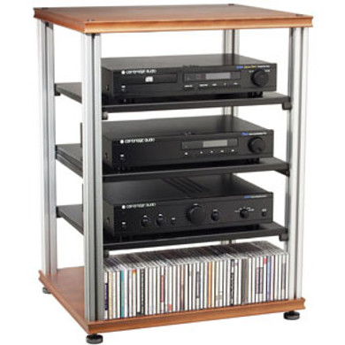 Salamander Synergy S30 5-Shelf Audio Rack - Cherry/Aluminum