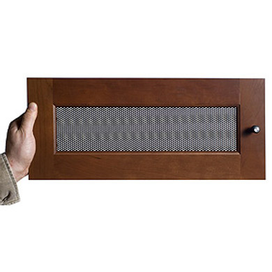 Salamander Synergy S10 Door - Walnut Trim with Perforated Steel Panel