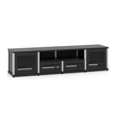 Salamander Quad 245 Cabinet With Open Center - Black/Aluminum