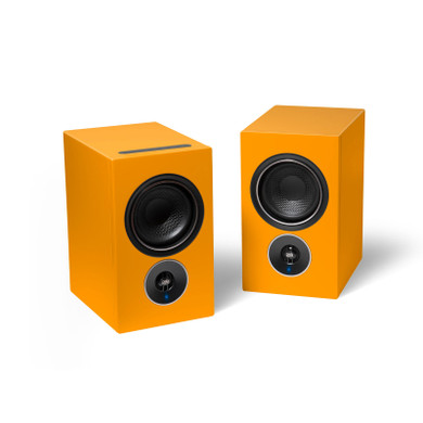 PSB Alpha iQ Streaming Powered Speakers with BluOS - Orange - Pair