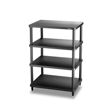 Solidsteel S3-4 Four-Shelf Audio Rack - Black