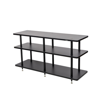 Solidsteel VL-3 Three-Shelf Vinyl Library and Audio Rack - Black