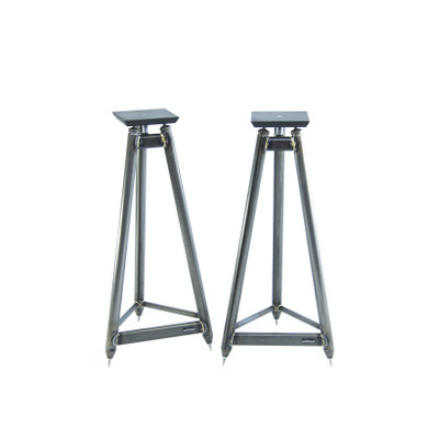 Solidsteel SS-7 Speaker Stands - 28 Inch - Raw Metal - Pair