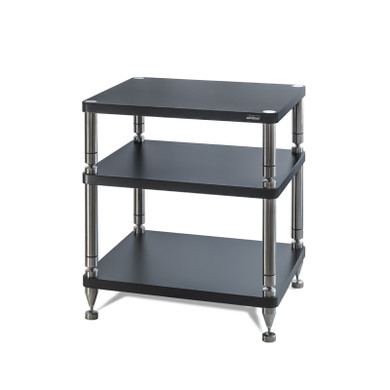 Solidsteel Hyperspike HY-3 Three-Shelf Audio Rack - Black