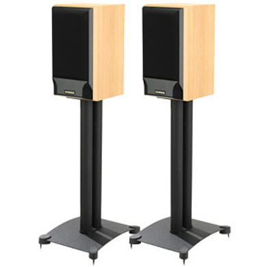 Sanus Steel Foundations Mark IV Speaker Stands - 22-Inch - Black - Pair