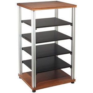 Salamander Synergy S40 6-Shelf Audio Rack - Cherry/Aluminum