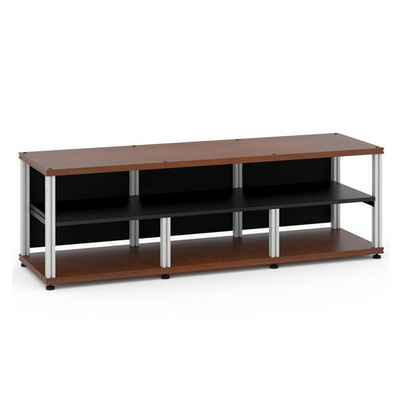 Salamander Synergy Triple 20 OC with Triple-Width Shelf  with Cherry shelves and Aluminum Posts