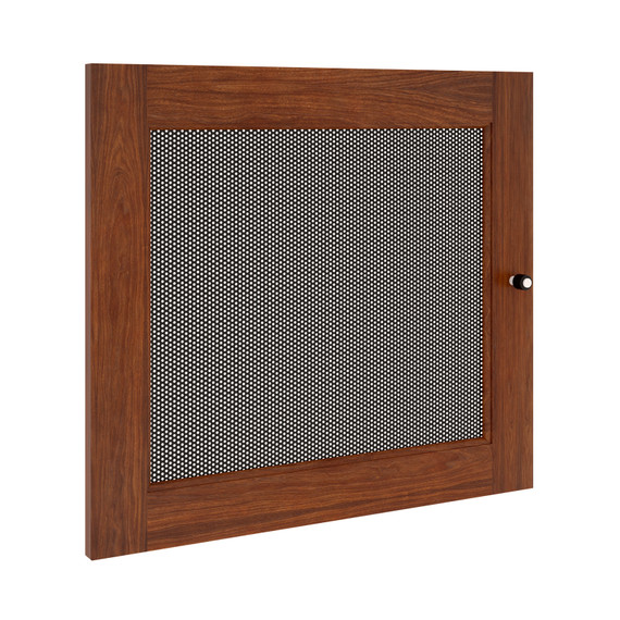Salamander Synergy S20 Door - Walnut Trim with Perforated Steel Panel