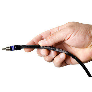 Kimber Kable Cadence Subwoofer Cable - 4.5 Meter - Black Ultraplate RCA to RCA