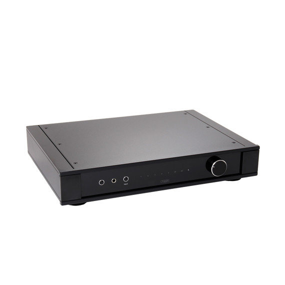 Side of Rega Elex MK4 Integrated Amplifier Black