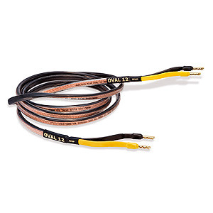 Analysis Plus Black Oval 12 Speaker Cable - 14 Foot - Banana to Banana - Pair