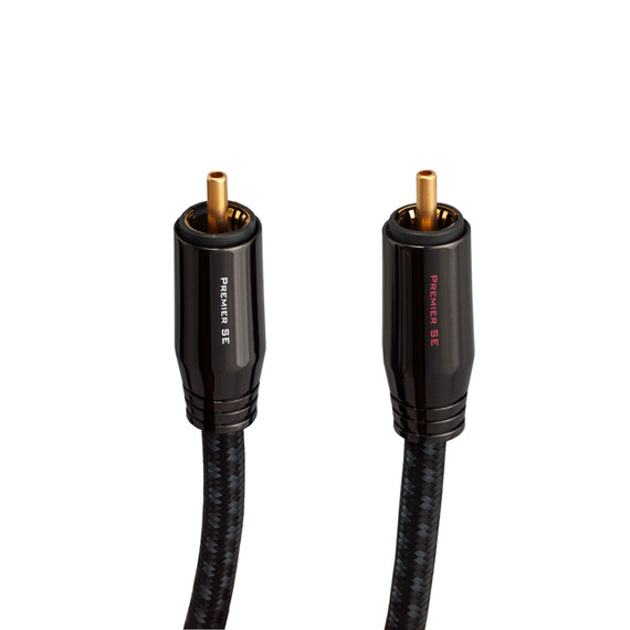 RCA ends of the Pangea Audio Premier SE interconnect cable