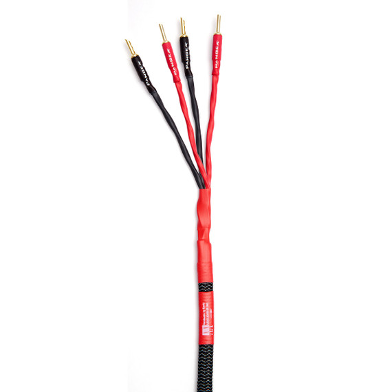 AudioQuest Rocket 44 Speaker Cable - PREMIUM No Frills Termination - 6 Foot Pair Bi-Wire - Spades to Bananas