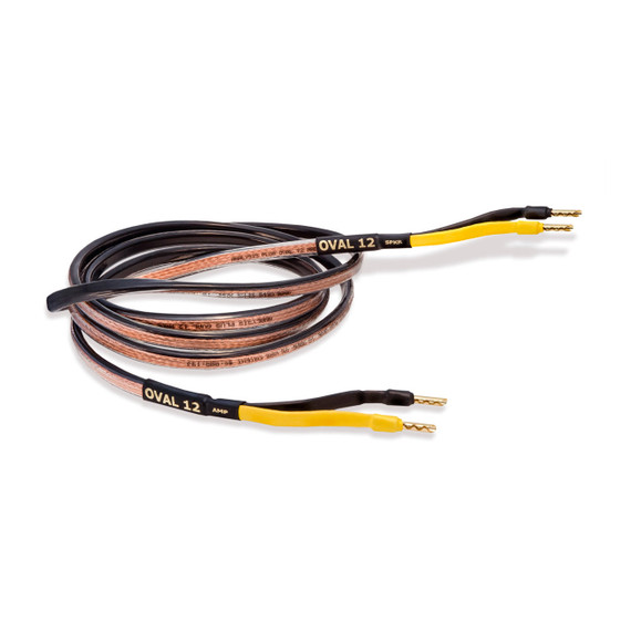 Analysis Plus Black Oval 12 Speaker Cable - 4 Foot - Banana to Spade - Single