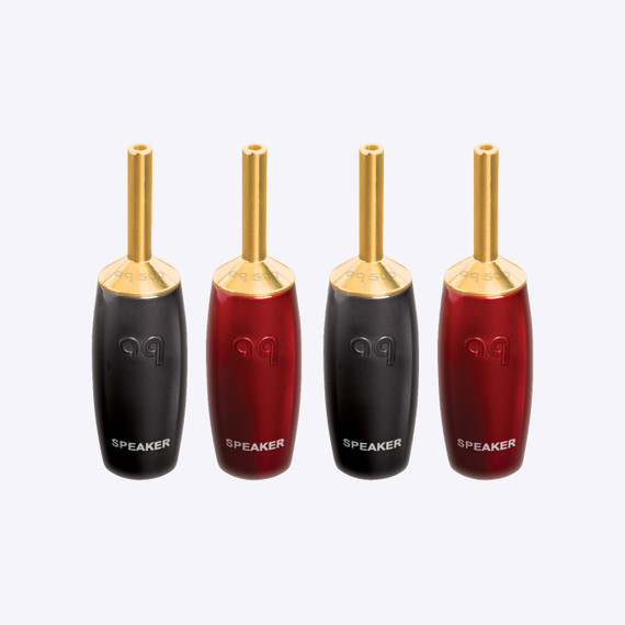 AudioQuest SureGrip 500 BFA Banana Connectors - Gold - Set of 4