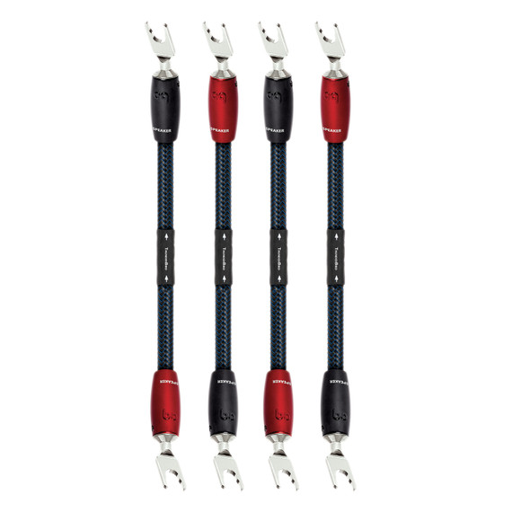 AudioQuest ThunderBird Bi-Wire Speaker Cable Jumpers - Spade to