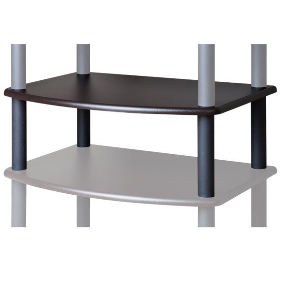 Pangea Audio Vulcan Add-on Shelf - Espresso - 7.25-Inch Posts