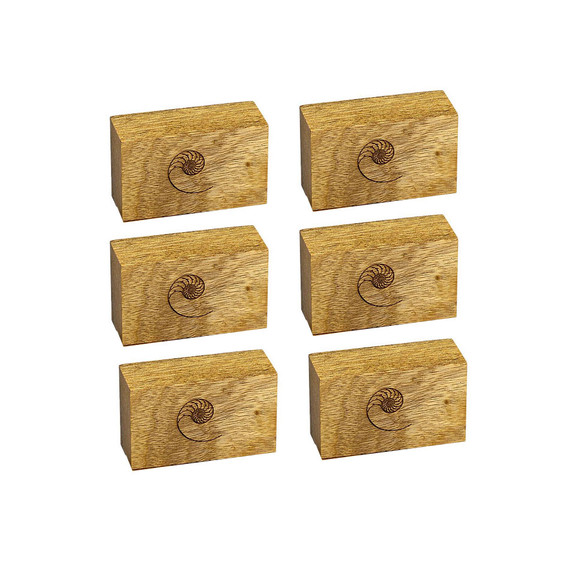 Cardas Audio Myrtle Wood Block Isolators - Large - Set of 6