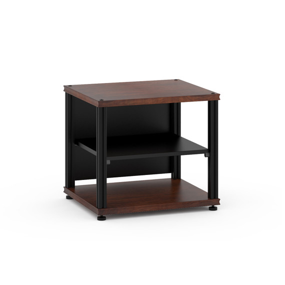 Salamander Synergy S20 3-Shelf Audio Rack - Walnut - Black Posts