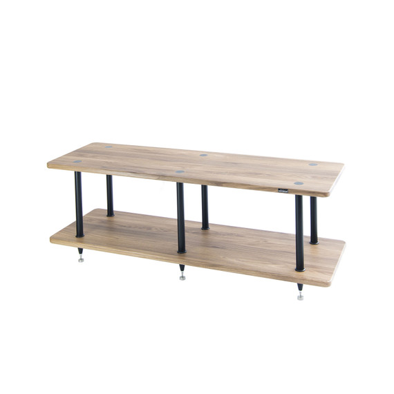 Solidsteel VL-2 Two-Shelf Vinyl Library and Audio Rack - Walnut