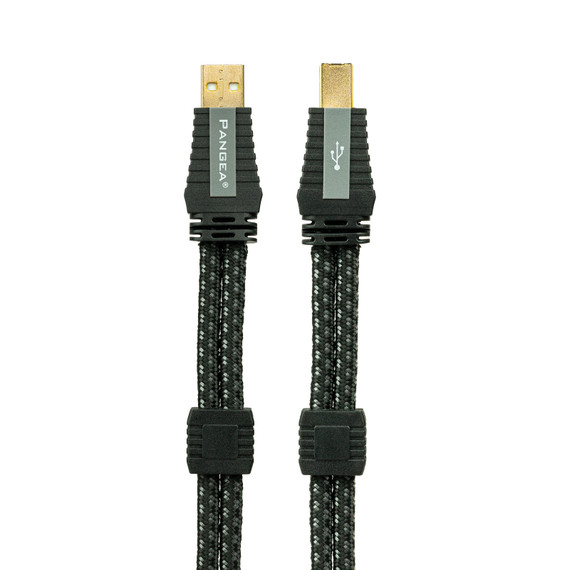 Vertical ends for the Pangea Audio Premier XL MKII USB Cable - USB-A To USB-B